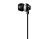 Monoprice Button Design Noise Isolating Earbuds Headphones Black with in-line Microphone and 1-Button Control