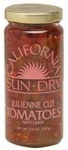 California Sun Dry Sun-dried Julienne Cut Tomatoes with Herbs 8.5 Oz (Pack of 2) by California Sun Dry