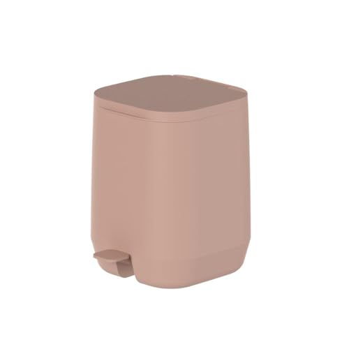 Ou Lixeira com Pedal 6L Marrom AmĂŞndoa Linha Aura