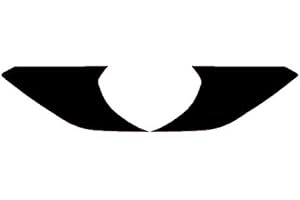 SLICKMOD Precut Vinyl Tint Overlay Cover for 2015-2017 Ford Mustang Headlight Turn Signal Light (Gloss Black)