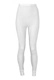 Indera - Womens Plus Size Thermal Long John Pant 5000DRX, White 23484-XX-Large