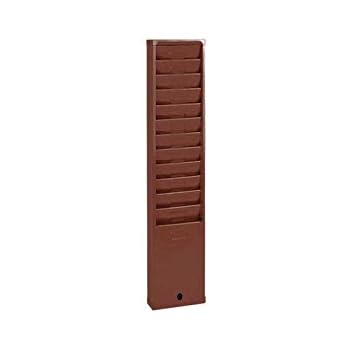 VICS Anthem 155H Metal Time Card Rack - 12 Pocket, Blue, Made In USA (16.5"H X 4.125"W)