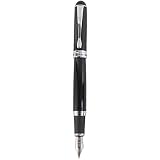 Sipliv 750 Executive Fountain Pen 18KGP Smooth Medium Nib - Black