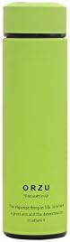 ORZU Travel Mug - TEA INFUSER Bottle - Insulated HOT COFFEE THERMOS - Cold FRUIT INFUSED Water Flask - Food grade LEAK PROOF Tumbler Double wall Stainless Steel 17oz