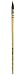 da Vinci Watercolor Series Artissimo Paint Brush, Round Pure Kolinsky Red Sable, Size 1 (428-01)