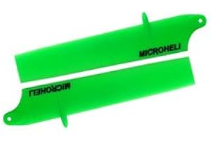 MICROHELI CO., LTD Bullet Plastic Main Blade 85mm Green , NANO CPX