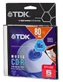 TDK 80-Minute CD-R Discs (5-Pack) (CDR80TWNML5TG) (Discontinued by Manufacturer)