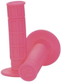 ProTaper Neon Pink Single-Density MX Grips 1/2 Waffle Pair Custom Kraton Rubber Compound 024040