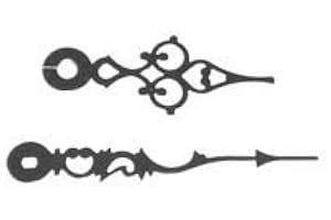 ANBCOLLECTIBLES 3" Scroll Quartz Battery Clock Hands Gold Colored