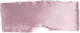 Brushworks Pink Satin Sleep Mask - Plush Blackout Eye Cover for Comfortable view 2