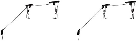 RAD Cycle Products 2005 Heavy Duty Bike Lift Hoist for Garage Storage 100lb Capacity Mountain Bicycle Hoist (2 Pack)
