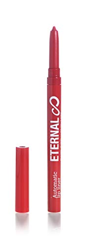 Eternal Automatic Twist Up Water Resistant Lip Liner - Easy Glide-on, Long Lasting and Non-Smudge Retractable Lip Pencil with Pigments and Professional Creamy Matte Finish (Fire)