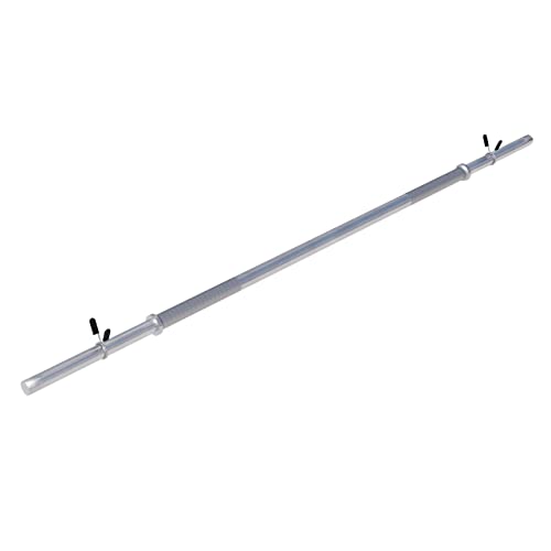 GORILLA SPORTS® Langhantelstange - Ø 30mm, 120/150/170 cm Länge, mit 2 Federverschlüssen, bis 200kg Belastbar, Chrom - Langhantel, Hantelstange, Hante