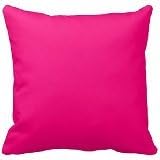 Lightinglife Throw Pillow Cases Girly Fushia Hot Pink Custom Friendly Background Throw Pillows