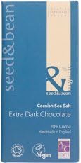 Seed & BeanCornish Sea Salt Dark Chocolate Bar 70%, 3 OZ