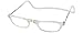 CliC Original Reader Rectangular Reading Glasses, Clear, 1.25