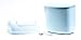 Camco RV Cabinet Mount Trash Can | Ideal for Tight Spaces in RVs, Boats, Dorms, Kitchens, Bathrooms, Laundry Rooms, and More | Spring-Top Lid | 3-Quart, White (43961)