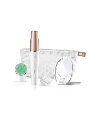 Braun FaceSpa 851V 3-En-1 Épilateur Visage Et Brosse Nettoyante Avec Pile Supplémentaire