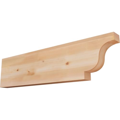 3 1/2"W x 12"H x 48"L Newport Smooth Rafter Tail, Western Red Cedar