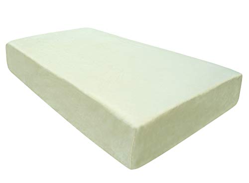 BlueSnail Super Soft Stretchy Velour Fitted Crib Bed Sheet for Standard Crib and Toddler Mattress (Beige)