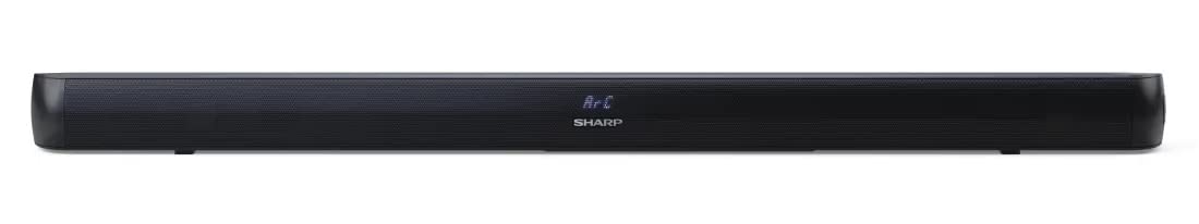 Sharp HT-SB147 2.0 Slim Soundbar – 150W Powerful Audio, Bluetooth Wireless Streaming, HDMI ARC, Optical & AUX Input, Wall Mountable, Easy Plug & Play Setup – Ideal for TVs, Movies & Music - in Black