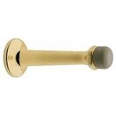 Baldwin 4050003 Lifetime Polished Brass 3-3/4 Inch Solid Brass Base Mounted Door Bumper