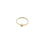 HONEYCAT 24k Gold Plated Tiny Circle Ring | Madewell, Minimalist, Delicate Jewelry, Celebrity Style