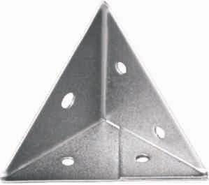 45 x 45mm Bright Zinc Plated Pyramid Corner Brace by Choice DIY