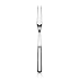 New Star Foodservice Hollow Handle Notched Serving Spoon (Silver, 2 Tine Pot Fork (11.5-Inch))