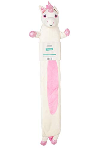 Long Hot Water Bottles 72cm Natural Rubber Hot Packs with Removable Covers (Unicorn)