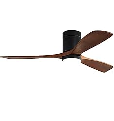 Sofucor Low Profile Ceiling Fan with Lights Flush