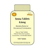 Senna-Gen Tablets by Generic Senokot - 1000 ea 2 Pack