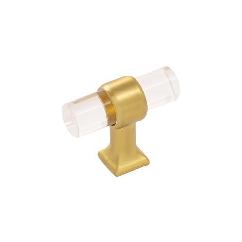 Crystal Palace Collection T-Knob 1-3/4 Inch x 11/16 Inch Crysacrylic with Brush…