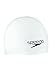 Speedo Elastomeric Silicone Solid Swim Cap, White, One Size