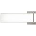 Exeter Modern Wall Light LED Brushed Nickel 24