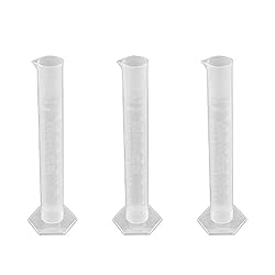 Othmro 3Pcs Plastic Graduated Measuring Cylinder