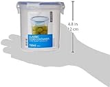 LocknLock HPL932D Round Storage Container 700ml Clear Blue view 3