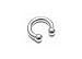 Scrap Metal 23 316L Surgical Steel Circular Barbell Horseshoe 6g 1 inch
