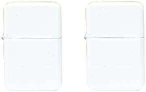 Thirsty Rhino Klik, Windproof Refillable Oil Wick Lighter with Vintage Flip Top and Aluminum Gift Case, Set of 2