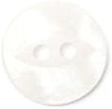 Crendon Pearlised Fish Eye Buttons White - per Pack of 70