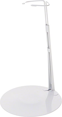 White doll stand for 20" to 30" fashion dolls
