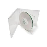 (25) STANDARD Clear Double CD Jewel Case - CD2R10CL