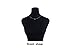Smiling sunflower 3 Imitation Diamond Inlaid Pendant Return Chain Background Inlaid Diamond Necklace Body Chain Women and Girls Bride Jewelry-(Silver)
