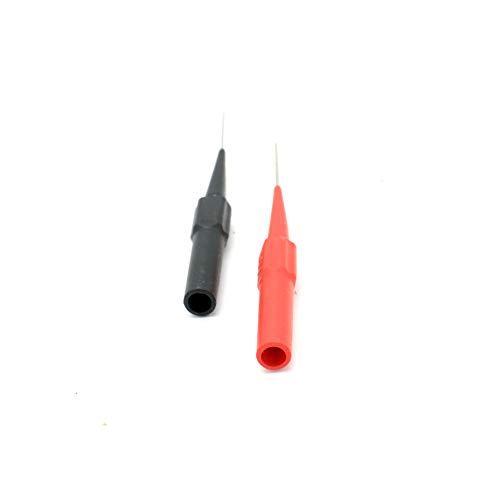 0.7mm Back Probe Pins Insulation Piercing Needle Non-destructive Needle Tip Multimeter Probes With 4mm Banana Socket 2 Pack