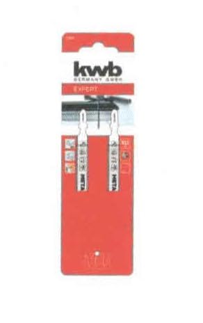 kwb 2x jigsaw blades for metal, medium length (for aluminium, non-ferrous metals, sheet metal)
