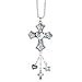 CROSS Silver Car Charm Ornmament with Dangles