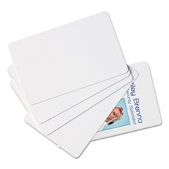Baumgartens SICURIX Blank ID Card, 2 1/8 x 3 3/8, White, 100/Pack