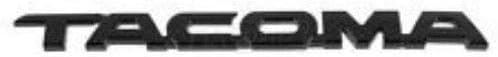 MAX WHOLESALE T-TCMB BLACK OUT TACOMA TRD PRO EMBLEM 11 3/4 inch Length Fender Side Rear Tailgate Badge Sticker For Toyota (Tacoma)