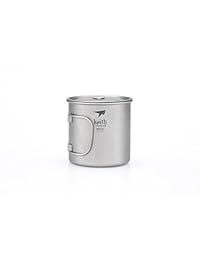 Keith Titanium single wall Taza con mango plegabl