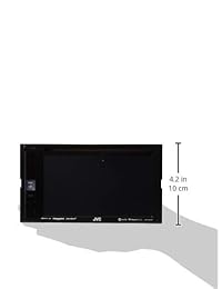 Receptor multimedia JVC KW V25BT con monitor táctil de 6,2 pulgadas WVGA transparente, Bluetooth, 13 correas EQ